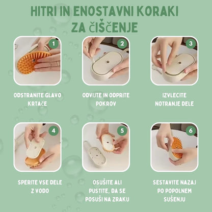 Veluna Steam Brush za mačke