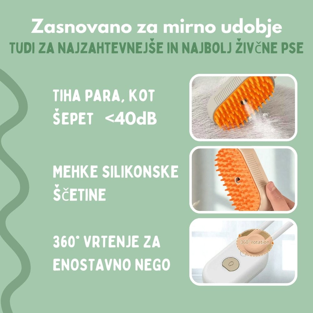 Veluna Steam Brush Za Pse