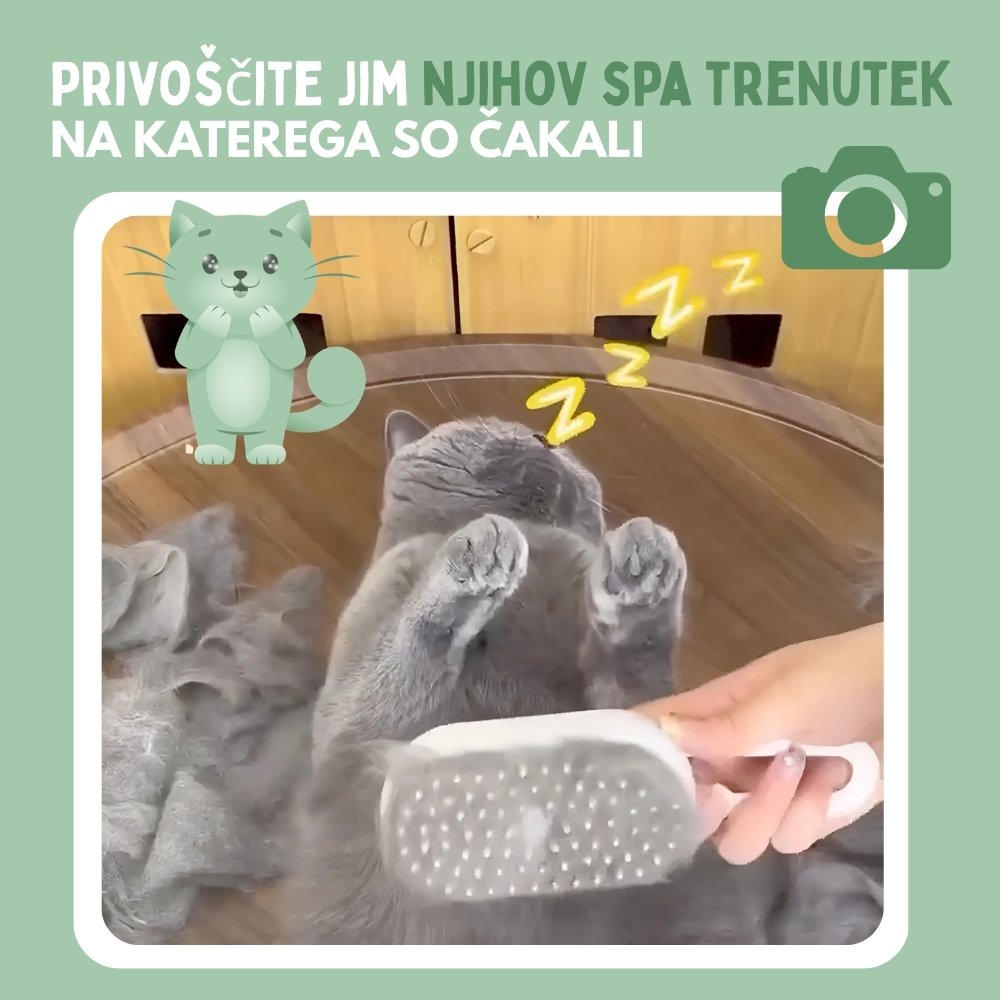 Veluna Steam Brush za mačke