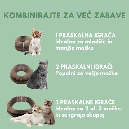 Veluna Interaktivna Praskanje Igrača za Mačke