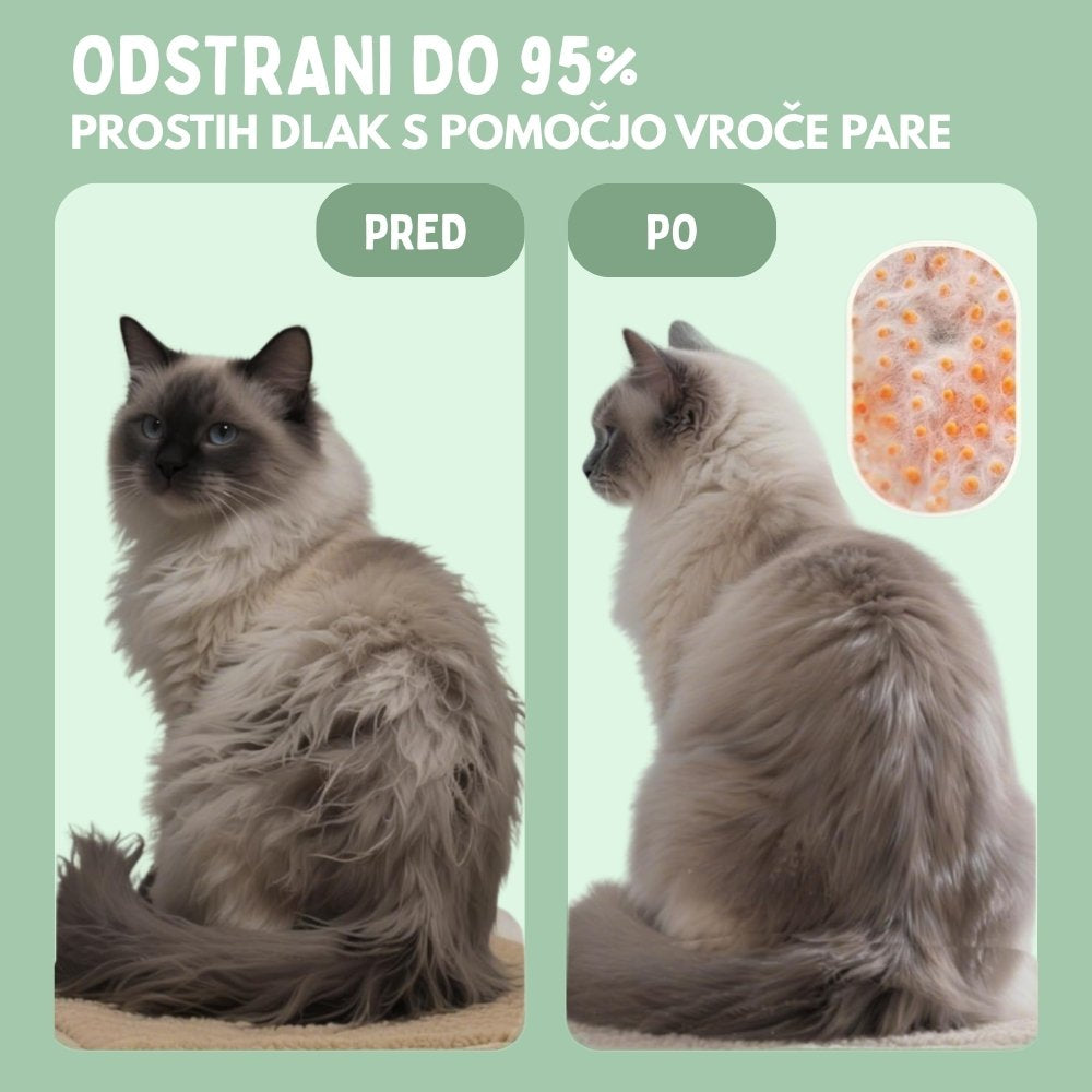 Veluna Steam Brush za mačke